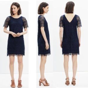 Madewell Navy Lace Dress